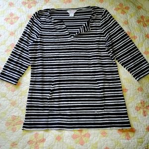 Lizsport Striped Comfy Top